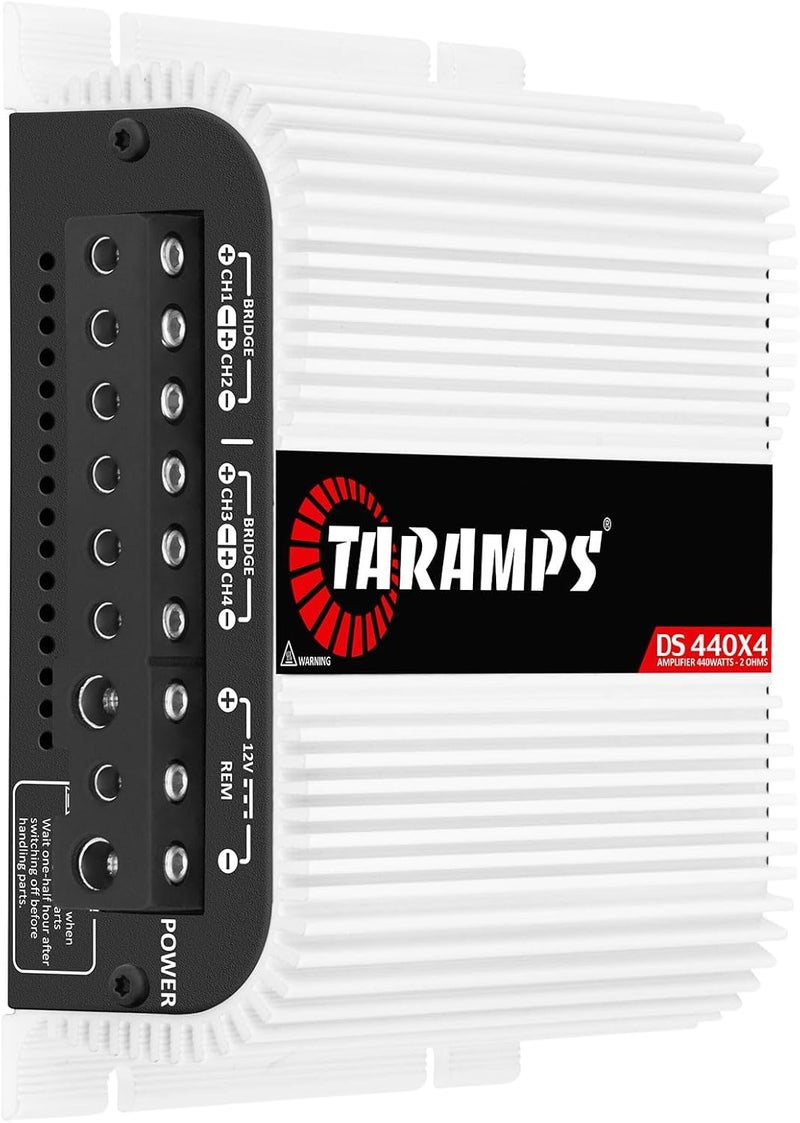 Taramp's DS 440x4 2 Ohms Multichannel Amplifier 440 Watts Rms 110x4 Watts Full Range Crossover Fixed Rca/High Level Input 4 Channels Car Audio, Class D - Image 2